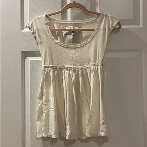 Cream babydoll Top